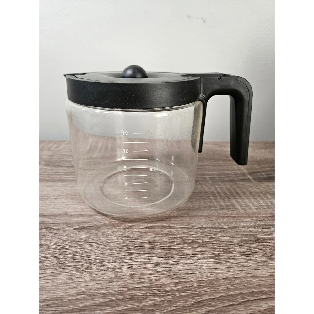 Keurig K-Duo 12 Cup Glass Carafe Replacement Black Handle Clear Pot 1768